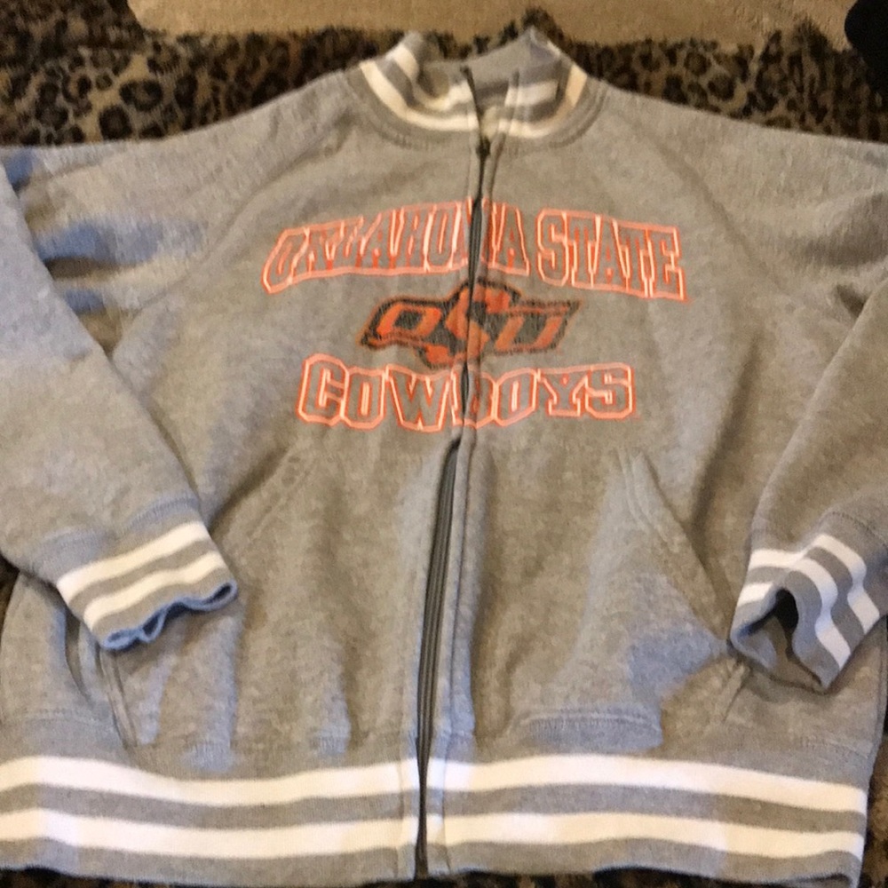 Oklahoma State zip up jacket.